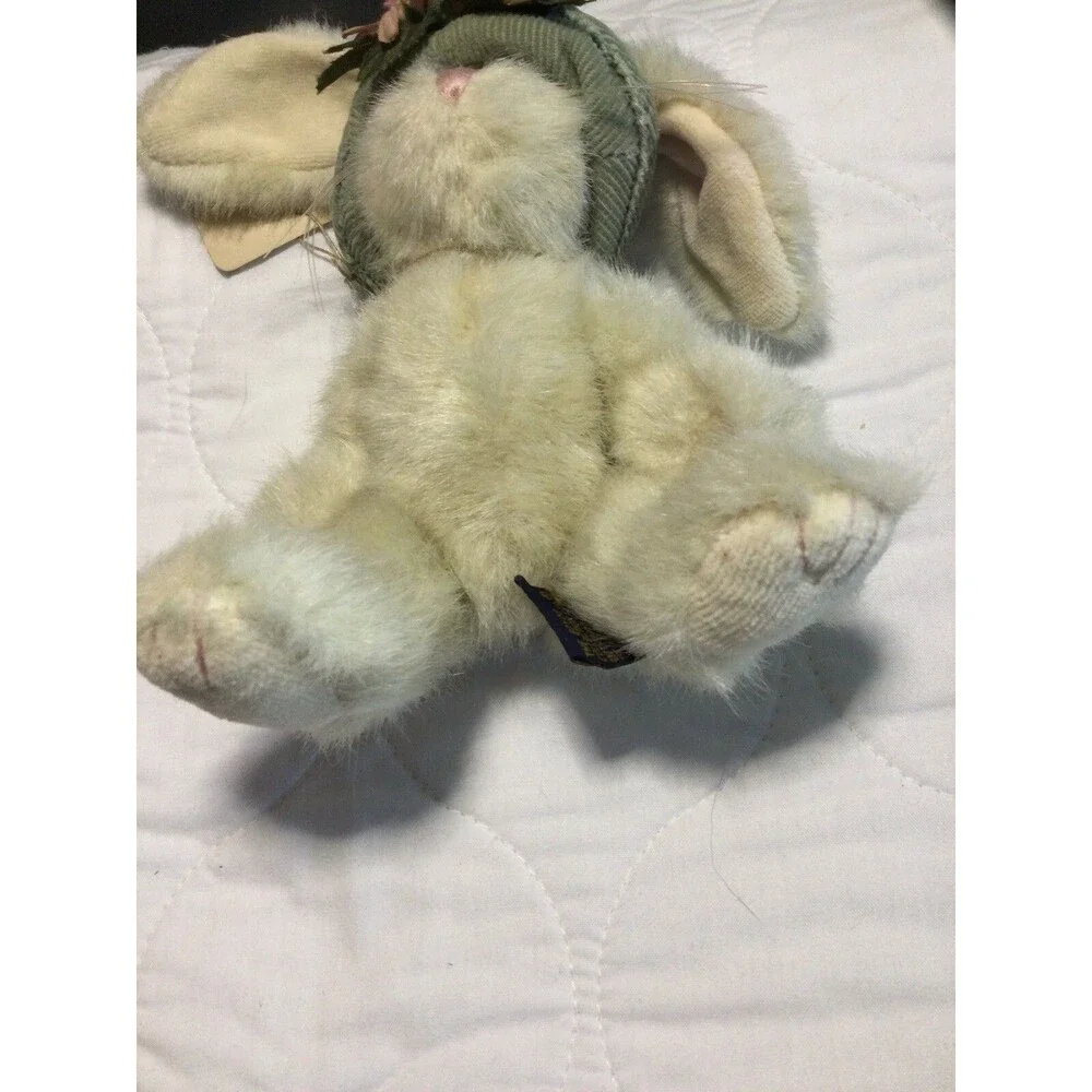 Boyds Bear ‘ Cathy J. Hiphop  Plush Jointed Bunny Rabbit in Hat 10”tall
